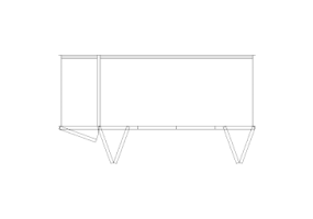Wardrobes DWG - Bookshelf Composition 10