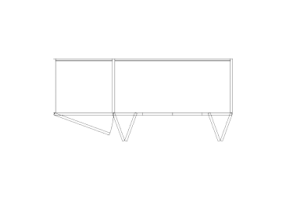 Wardrobes DWG - Bookshelf Composition 12