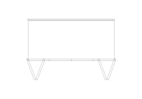Wardrobes DWG - Single Book shelf 05