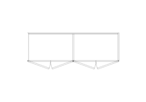 Wardrobes DWG - Bridge Bed composition 03