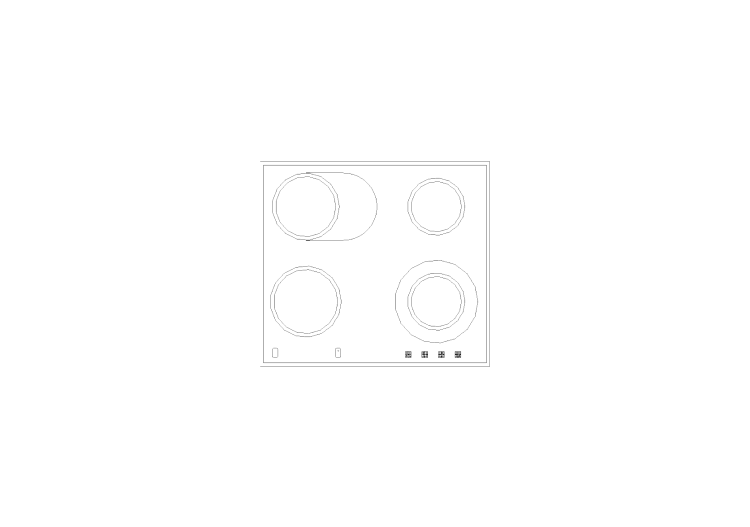 Cozinhas DWG - Fogão p51 05 - ACCA software Cozinhas DWG - Fogão p51 05 - ACCA software