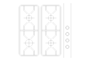 Kitchens DWG - Cooking Hob 006