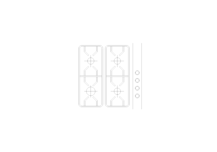 Cuisines DWG - Plans de cuisson 006 - ACCA software Cuisines DWG - Plans de cuisson 006 - ACCA software