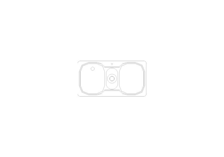 Kitchens DWG - Wash Basin p50xl95 14 - ACCA software Kitchens DWG - Wash Basin p50xl95 14 - ACCA software