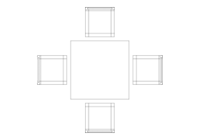 Cocinas DWG - Mesa completa 01