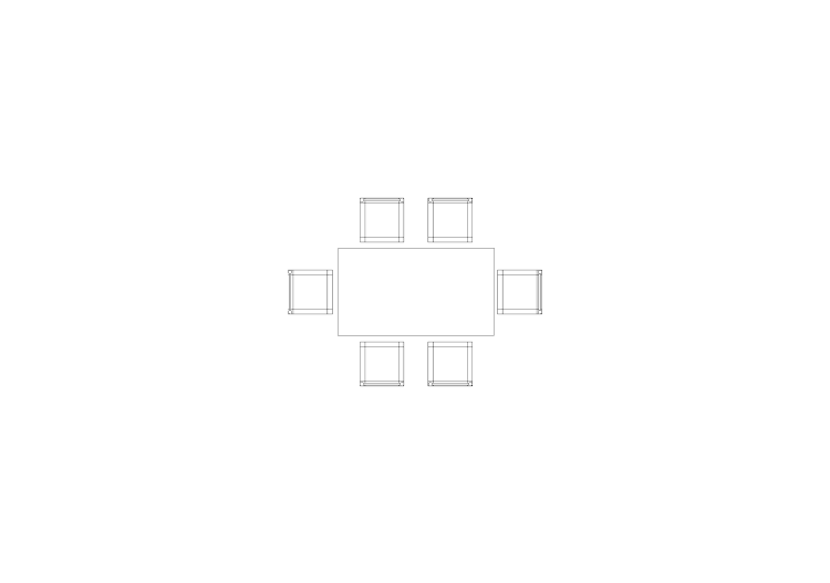 Cozinhas DWG - Mesa completa 02 - ACCA software Cozinhas DWG - Mesa completa 02 - ACCA software