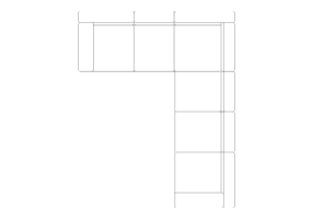 Furniture DWG - Canap&eacute; type 1 08