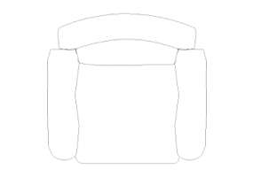 Mobili DWG - Divano tipo 5 01