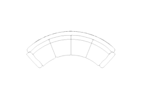 Furniture DWG - Canapé type 5 05