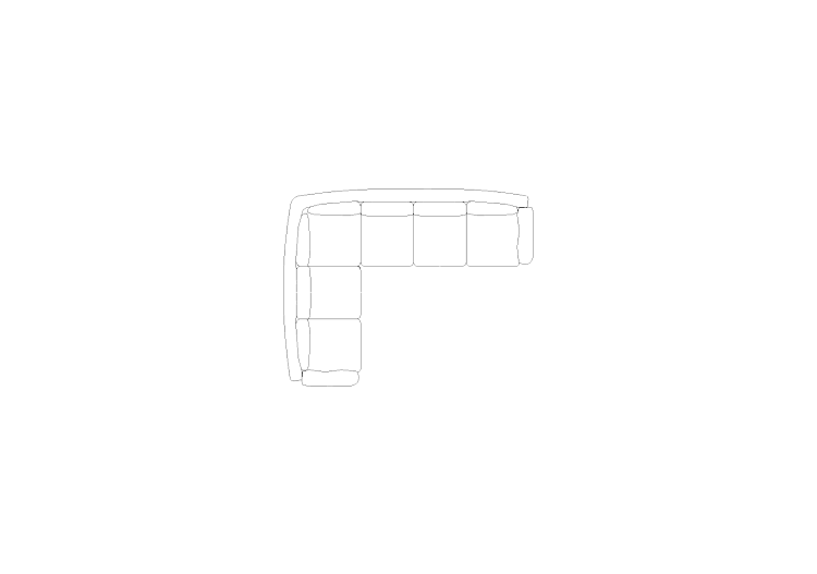 Furniture DWG - Canapé type 5 08 - ACCA software Furniture DWG - Canapé type 5 08 - ACCA software