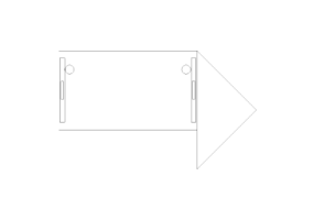 Escrit&oacute;rio DWG - Posto de trabalho composi&ccedil;&atilde;o TND 10
