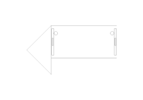 Escrit&oacute;rio DWG - Posto de trabalho composi&ccedil;&atilde;o TND 15