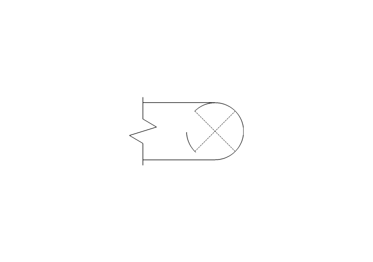 Duto circular de insuflamento (corte ocultado) - ACCA... Duto circular de insuflamento (corte ocultado) - ACCA...