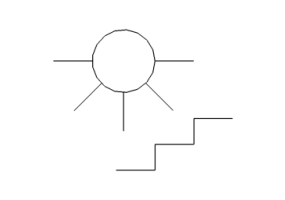 Manette lumi&egrave;re escalier