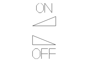 ON - OFF adjustment key cover
