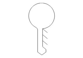 Manette cl&eacute;