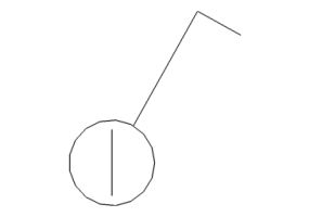 Single-pole switch with key