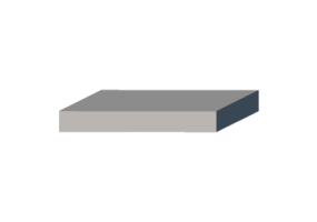 3D Sill - Base [R] 300x40mm