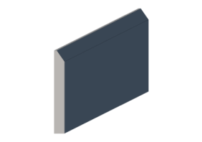 Rodap&eacute; 3D - Rodap&eacute; [P03] 80x10mm