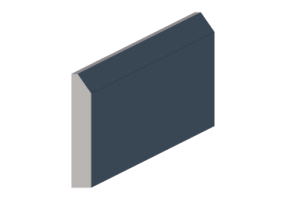 Plinthe 3D - Plinthe [P03] 75x13mm