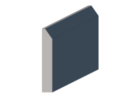 3D Skirting Board - Skirter [P03] 80x13mm