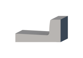 3D Randstein - Rinnstein Typ Franz&ouml;sisch
