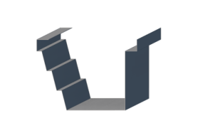 Ch&eacute;neau 3D - Goutti&egrave;re [P01] 200x200 mm