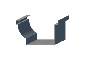 3D Dachrinne - Dachrinne [P02] 150x210mm