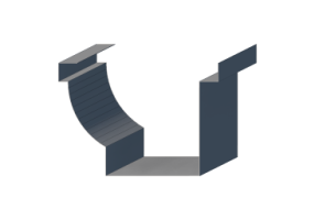Ch&eacute;neau 3D - Goutti&egrave;re [P02] 200x200mm