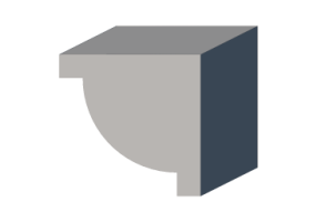 3D Sub Gutter - Eave [P01] 200x200mm
