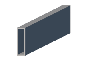Profil 3D - Profil [Rectangulaire Creux] 15x50c2 mm