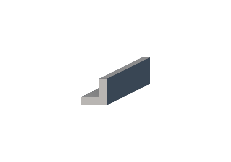 3D Profile - Profile L-50/15x50/15mm - ACCA software 3D Profile - Profile L-50/15x50/15mm - ACCA software