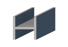 Profil 3D - Profil H-100/10x100/10mm