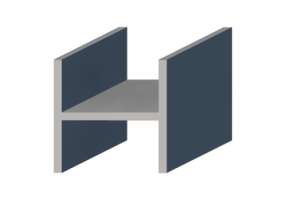 Profil 3D - Profil H-140/10x140/10mm