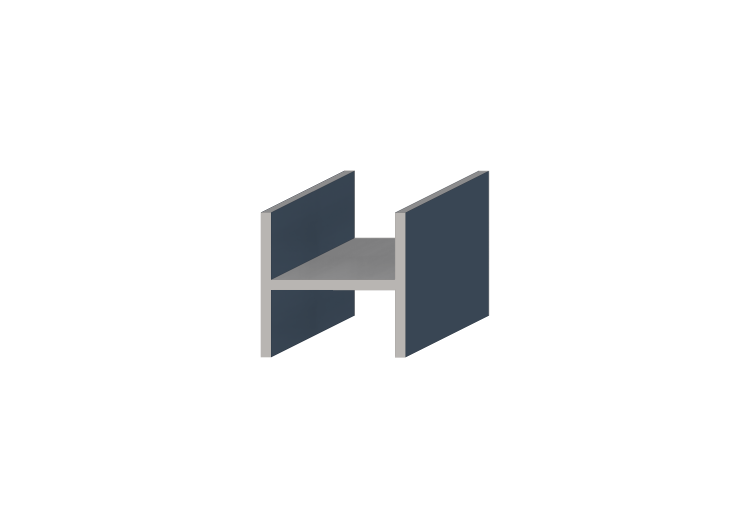 3D Profile - Profile H-140/10x140/10mm - ACCA software 3D Profile - Profile H-140/10x140/10mm - ACCA software