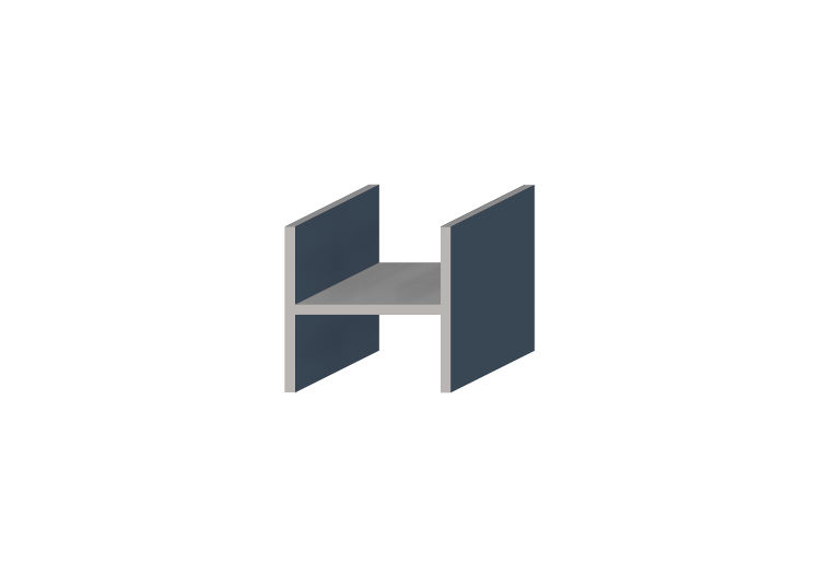 Perfil 3D - Perfil H-160/10x160/10mm - ACCA software Perfil 3D - Perfil H-160/10x160/10mm - ACCA software