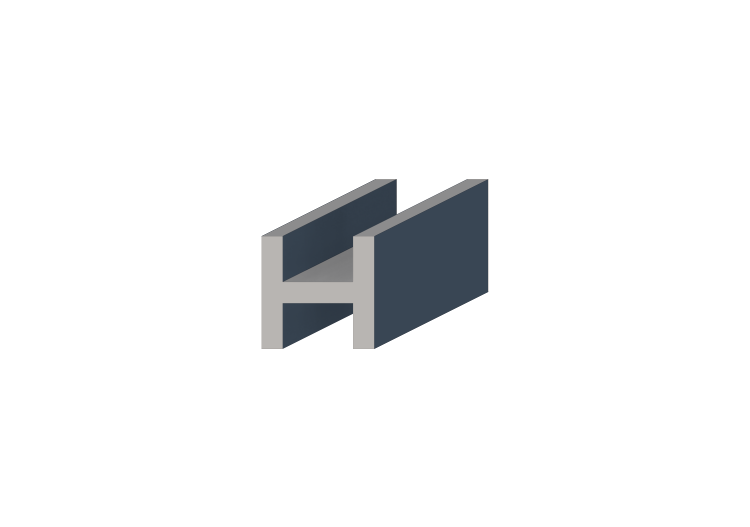 Profil 3D - Profil H-80/15x80/15mm - ACCA software Profil 3D - Profil H-80/15x80/15mm - ACCA software