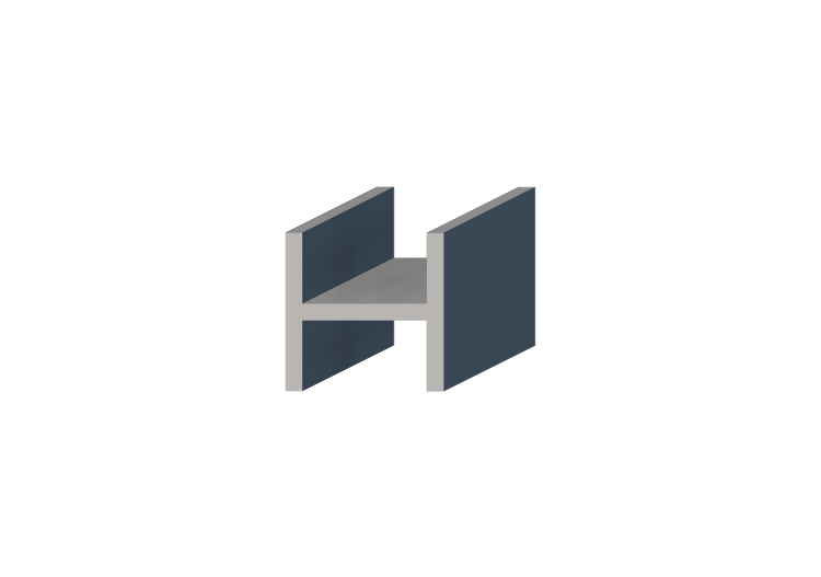 Perfil 3D - Perfil H-140/15x140/15mm - ACCA software Perfil 3D - Perfil H-140/15x140/15mm - ACCA software