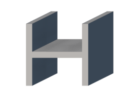 3D Profile - Profile H-200/20x200/20mm
