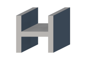 Profilo 3D - Profilo H-180/25x180/25mm