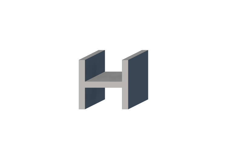 Perfil 3D - Perfil H-200/25x200/25mm - ACCA software Perfil 3D - Perfil H-200/25x200/25mm - ACCA software