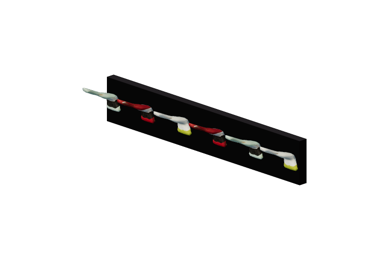 Accessori 3D - Appendiabiti in metallo - Kare - Paintbrush... Accessori 3D - Appendiabiti in metallo - Kare - Paintbrush...