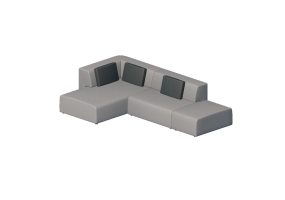 Divani 3D - Divano in tessuto - Kare - Infinity - 82583