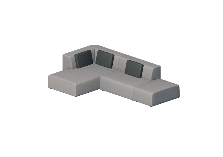 Sofás 3D - Sofá em tecido - Kare - Infinity - 82583 - Kare Sofás 3D - Sofá em tecido - Kare - Infinity - 82583 - Kare