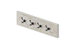 3D Zubeh&ouml;r - Garderobenst&auml;nder aus lackiertem Holz - Kare - Finca - 80247