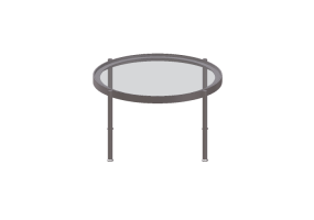 Tavoli 3D - Tavolino con piano in vetro - Moroso - Armada - AR1 - 0AY