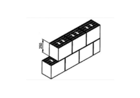 Light-weight clay hollow bricks (300*200*250)