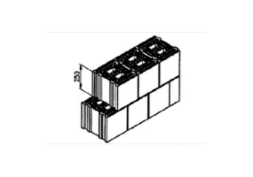 Ziegelblock halbvoll (300*245*250) - MS 260