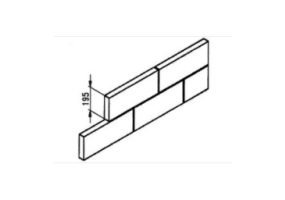 Bloco maciço concreto leve (488*45*195) - MS 33