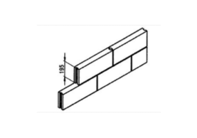 Bloque macizo hormigón ligero (495*75*195) - MS 68